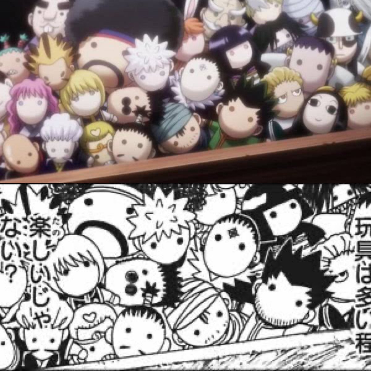 k42wKKihKBGTvXv's tweet image. ヒソカの玩具は多い程楽しいじゃない？
このシーン好き！！