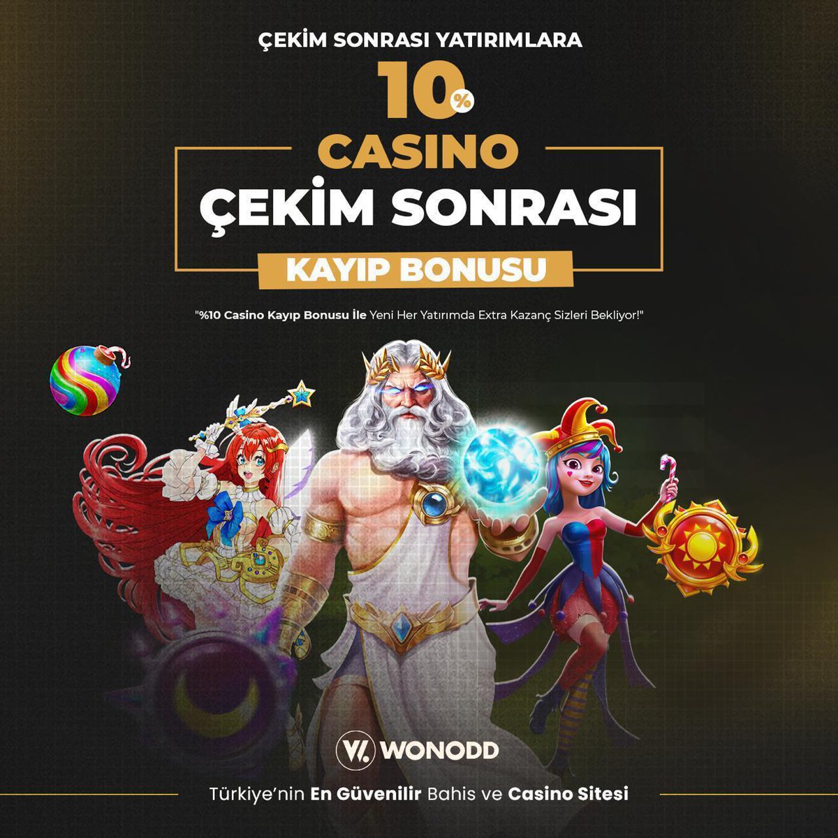 wonoddsocialtr's tweet photo. 🔥 WONODD’da Kayıp mı? Hadi Oradan!

🤩 Çekim sonrası yatırımlarında kaybettiğini geri al: %10 Casino Kayıp Bonusu ile kayıplar, kazanca dönüyor!

💫 Hemen WONODD’da bonusunu al, kazanca odaklan! https://t.co/FNsU7dA2dl