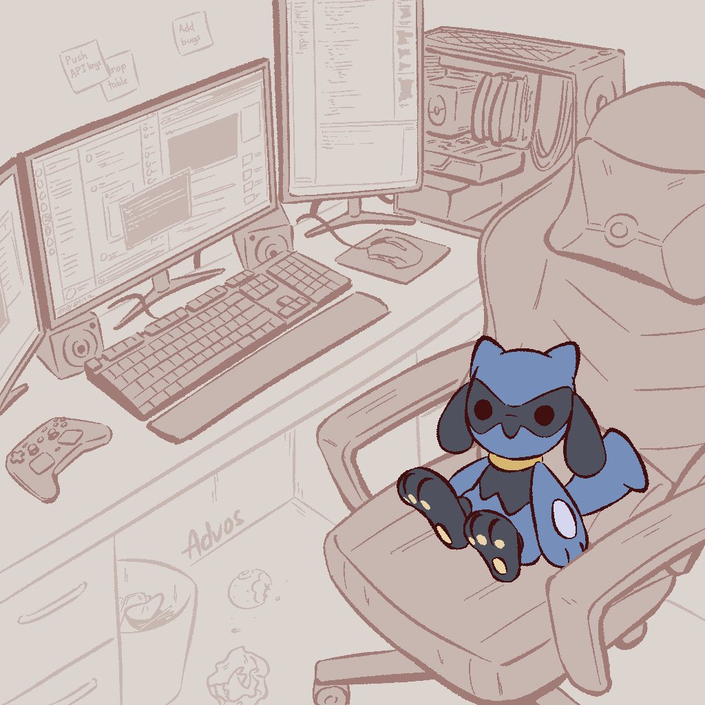 AdvosArt's tweet image. Senior Developer Riolu
