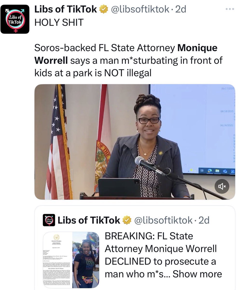 TheDonallegedly's tweet image. The state attorney didn’t put up a fight in 2021 on his insanity plea. Now he killed 3 people. She also defends pedos.