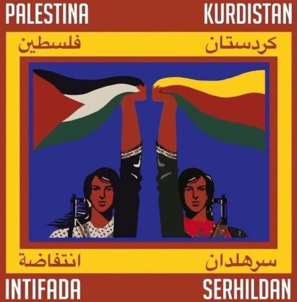 Nicht spalten lassen: Der Befreiungskampf in Palästina und Kurdistan gehört zusammen! #FreePalestine #BijiRojava #DefendRojava
