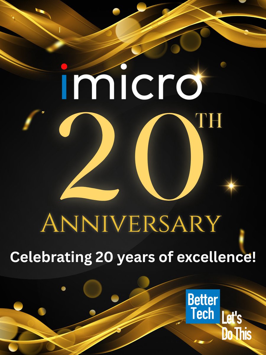 iMicroUK's tweet image. Twenty years in business taught us this: strong IT partners don’t just fix problems, they anticipate them. As we enter our 21st year, we’re doubling down on proactive support, real cyber security and personal service. Thank you to everyone who shaped iMicro!