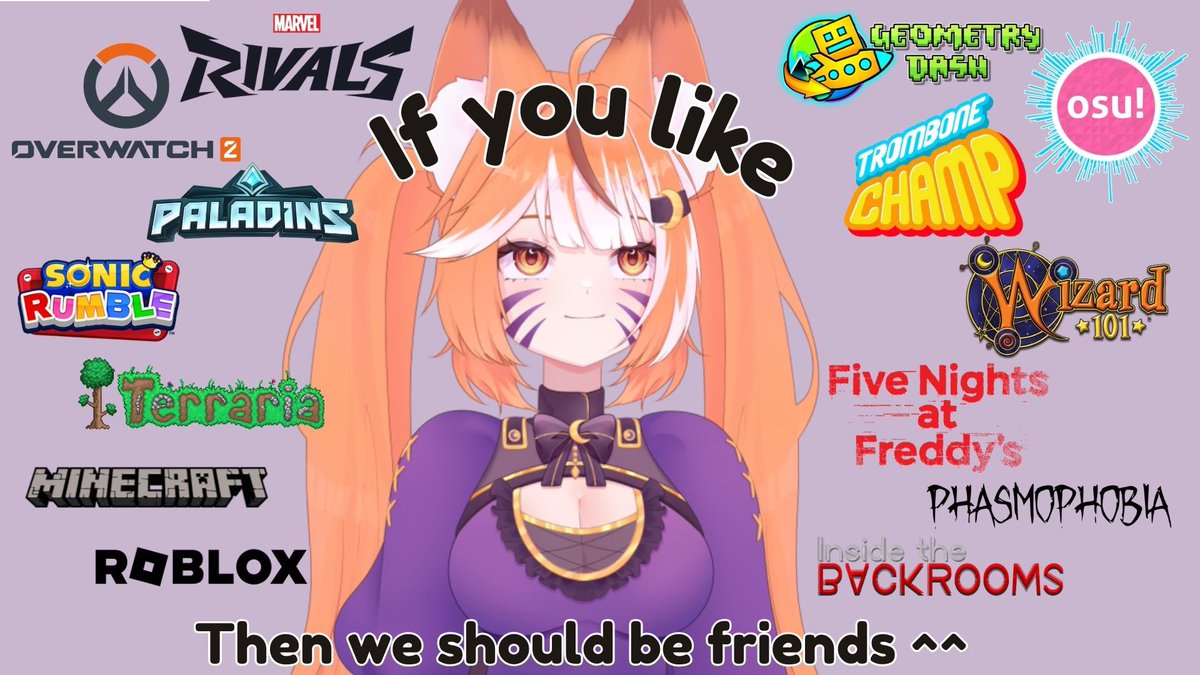 UHMMM HELLO THANK YOU FOR 700 FOLLOWERS??

For those who are new hi i’m kota! 
I play Paladins, Marvel Rivals, Wizard101, and a bunch of random others games