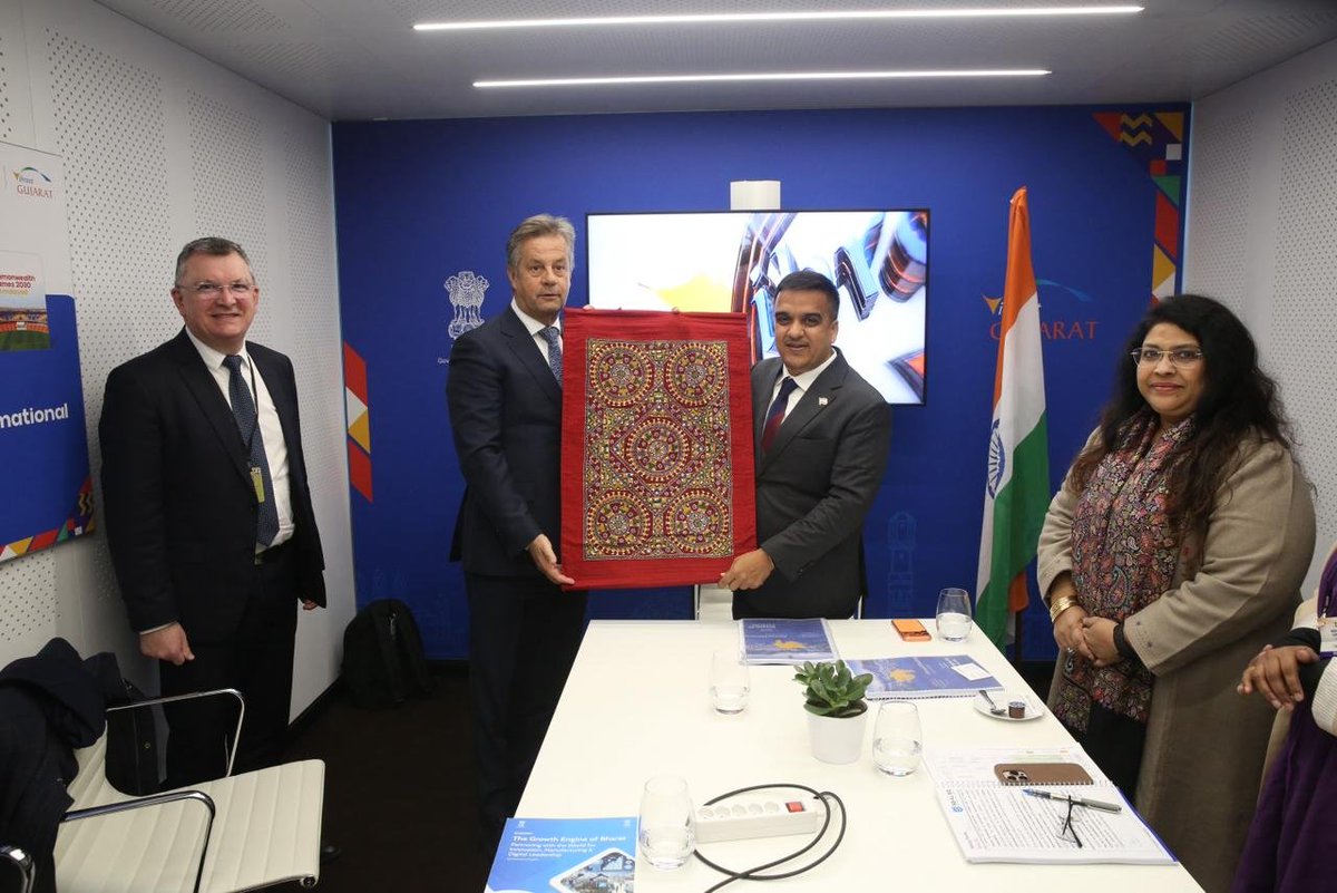 sanghaviharsh's tweet photo. Had a meaningful exchange of ideas with @SEALSQcorp, Chairman @CreusMoreira, and Kaynes SemiCon. Discussions focused on quantum-resistant semiconductors, strengthening cybersecurity, enhancing digital trust, and building future-ready infrastructure.

#WEF2026 #GujaratAtDavos #GujaratGoesGlobal