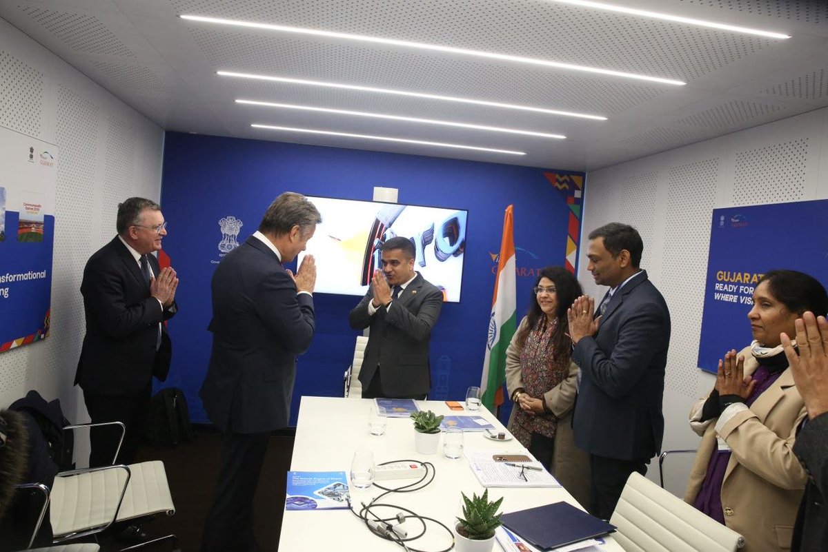 sanghaviharsh's tweet photo. Had a meaningful exchange of ideas with @SEALSQcorp, Chairman @CreusMoreira, and Kaynes SemiCon. Discussions focused on quantum-resistant semiconductors, strengthening cybersecurity, enhancing digital trust, and building future-ready infrastructure.

#WEF2026 #GujaratAtDavos #GujaratGoesGlobal