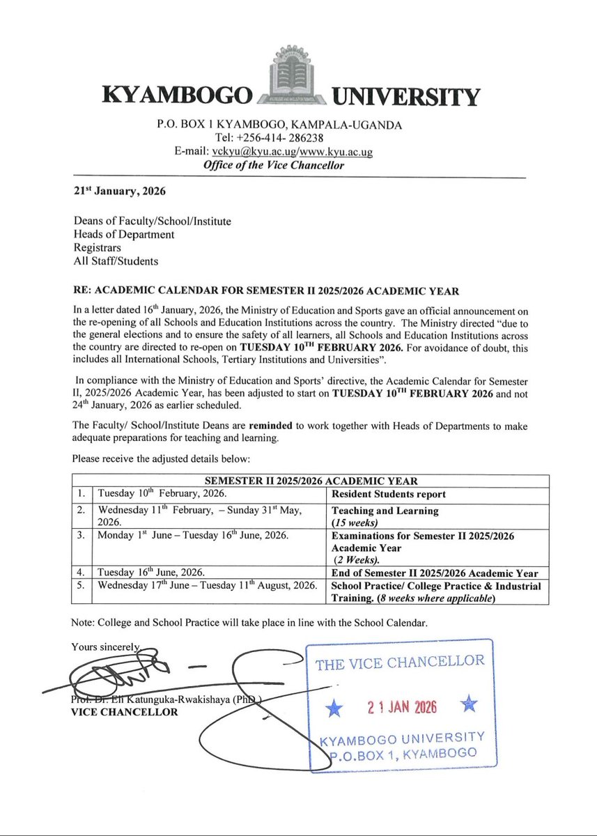 KYAMBOGO UNIVERSITY tweet media