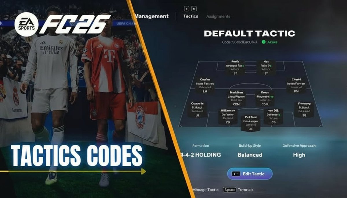 💡TOP5⃣ post patch Tactics from pro-players   ⤵️

🇩🇰ANDERS VEJRGANG - #ZiYh&amp;K%SE1p
🇦🇷Nicolas99fc - #Jiye?MQSG8p
🏴󠁧󠁢󠁥󠁮󠁧󠁿Stingrayjnr - BZbLCFDHL9tC
🇳🇱LevideWeerd - RJr7Xdhnbd%T
🇧🇷Paulo Neto - s#GMLzNy2#A

Enjoy it!