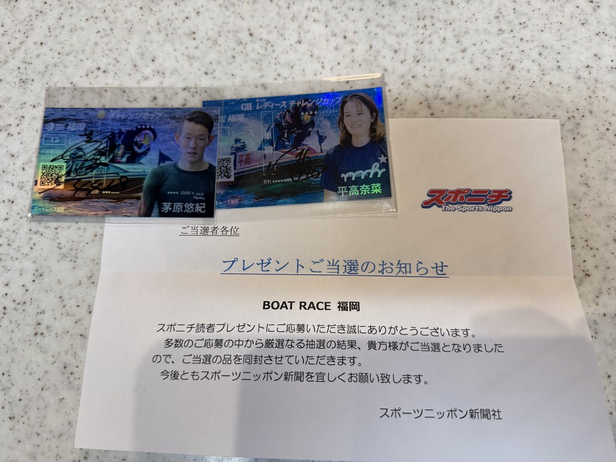 サイン入り 茅原悠紀 ペラ 62 茅原悠紀 サイン入り プロペラ ボート