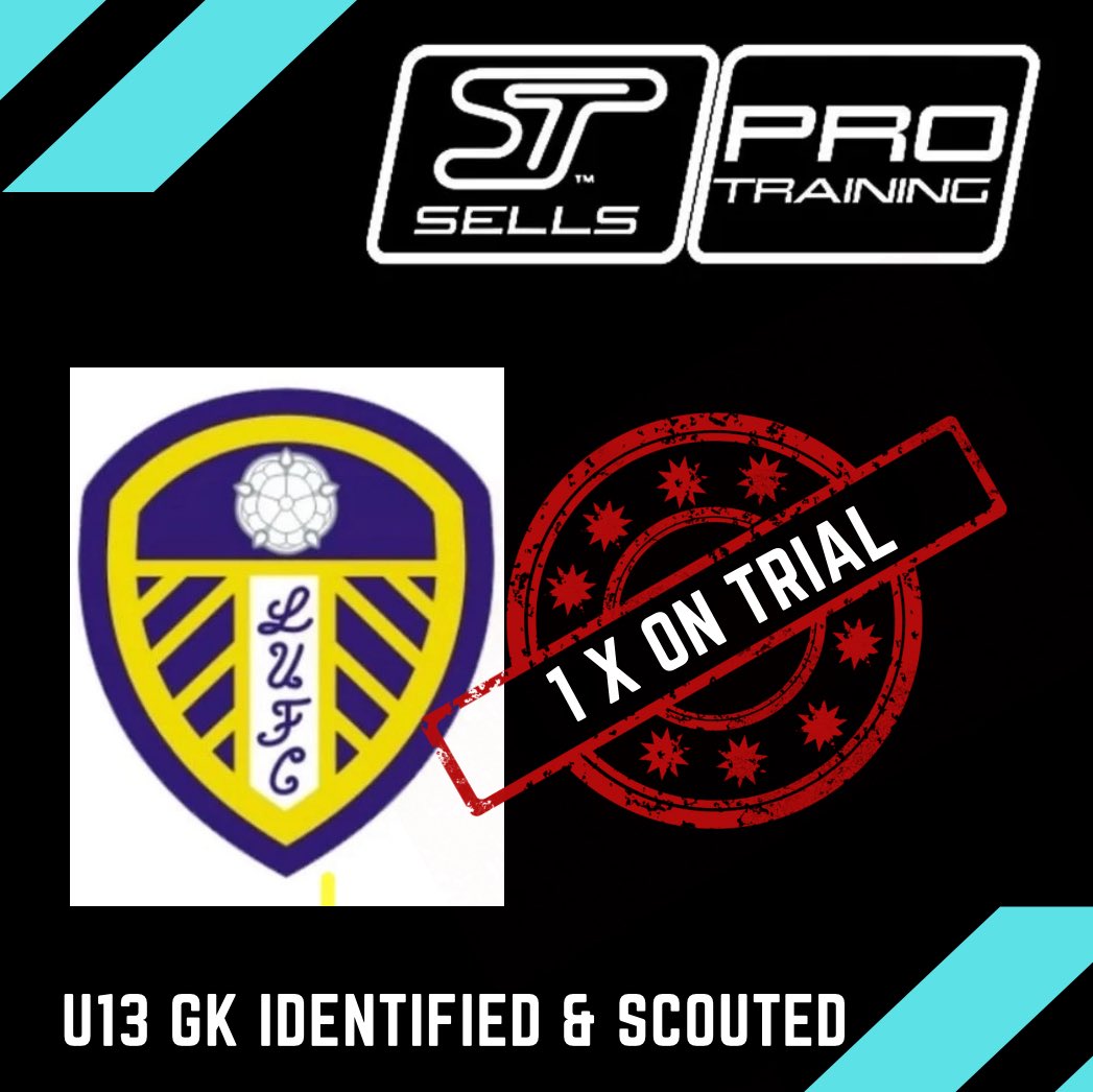 Great news 📰 1 of our trial day u13 goalkeepers has been invited into Leeds United #leedsunited 🧤#sellsprotraining