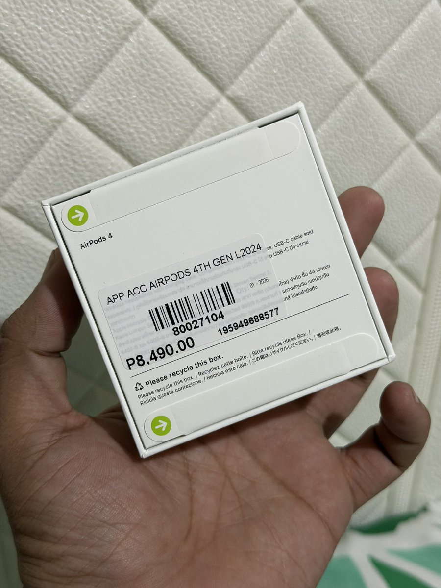 _AddisonFrost's tweet image. FS: Sealed Apple Airpods 4

Bought it for 8490 now selling it for 6000
#altercebu