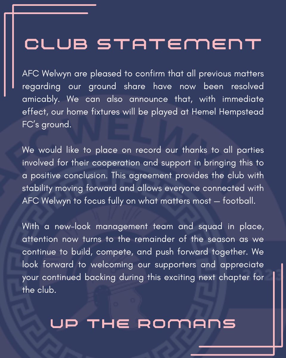 AFC Welwyn tweet media