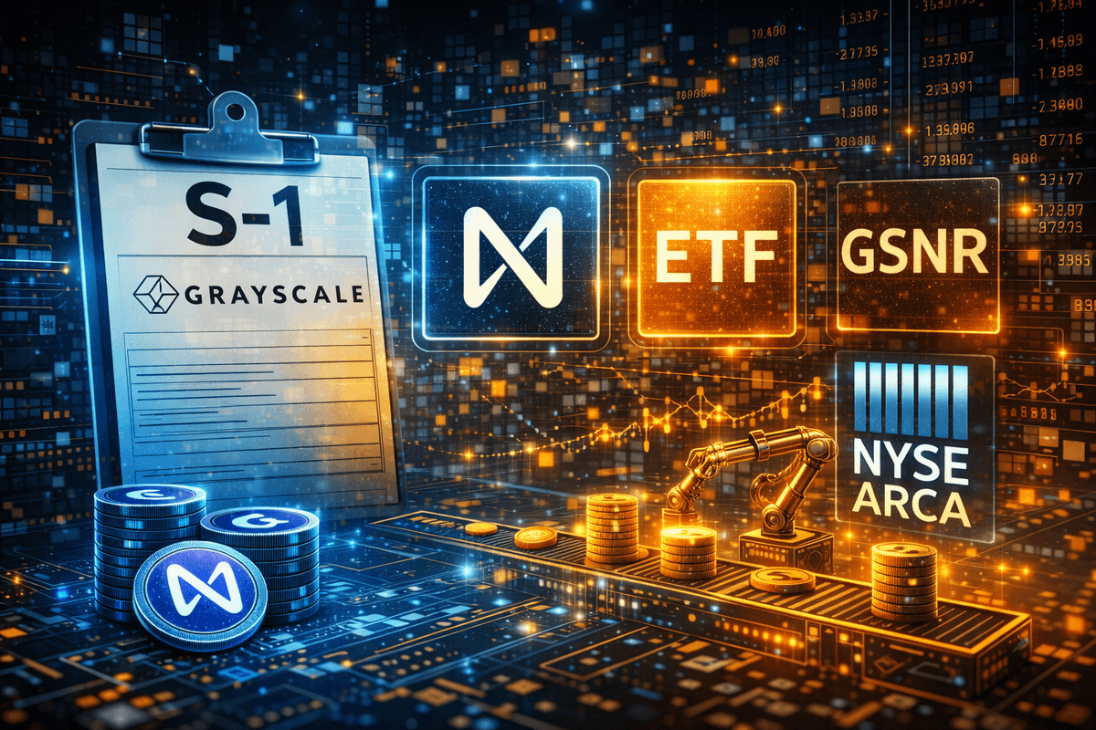 Grayscale Submits S-1 for NEAR ETF Listing Under GSNR Ticker on NYSE Arca  #Grayscale #Grayscalealtcointrusts https://t.co/o1sqcPnId5