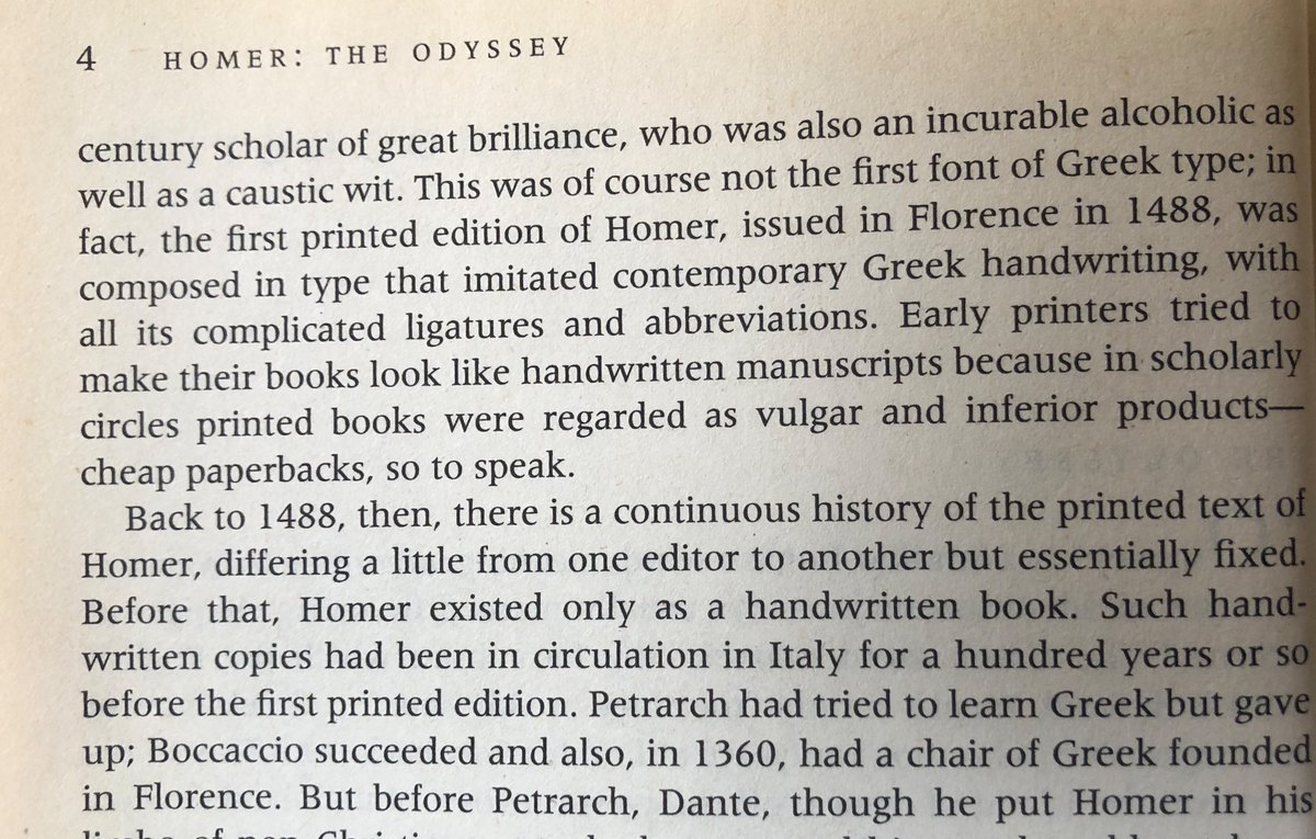 How printed books were regarded back then