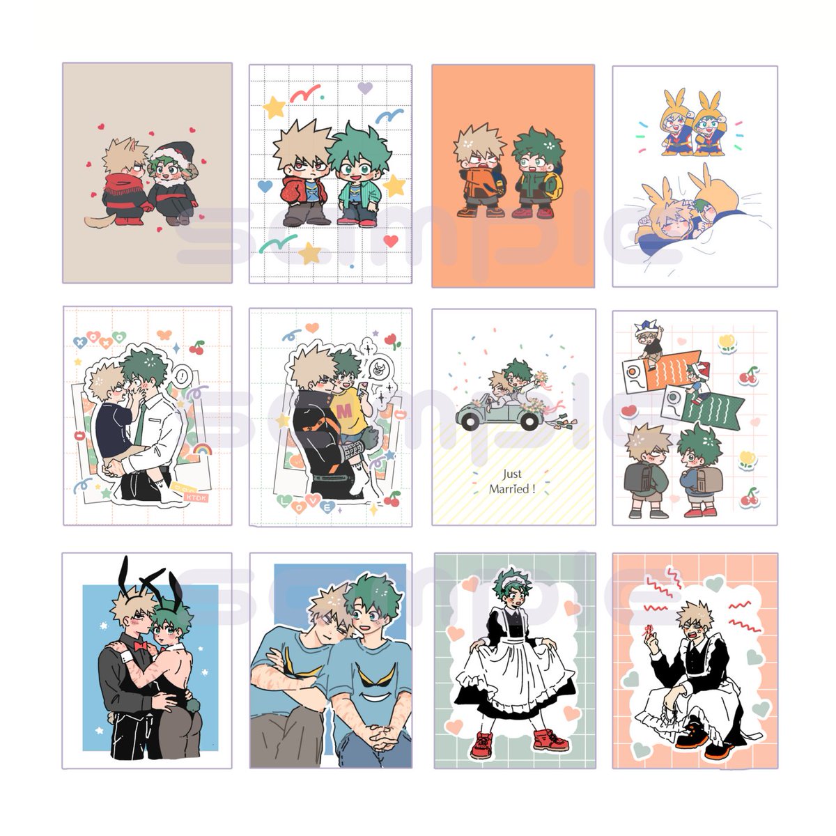 96n_0377's tweet image. 🧡2/8おさごよ新刊サンプル💚

イラストログ豆本(キーホルダー仕様)
勝デ/フルカラー36p/全年齢/￥700

ノベルティのアクキーは
1冊につき1つお付けします🙇