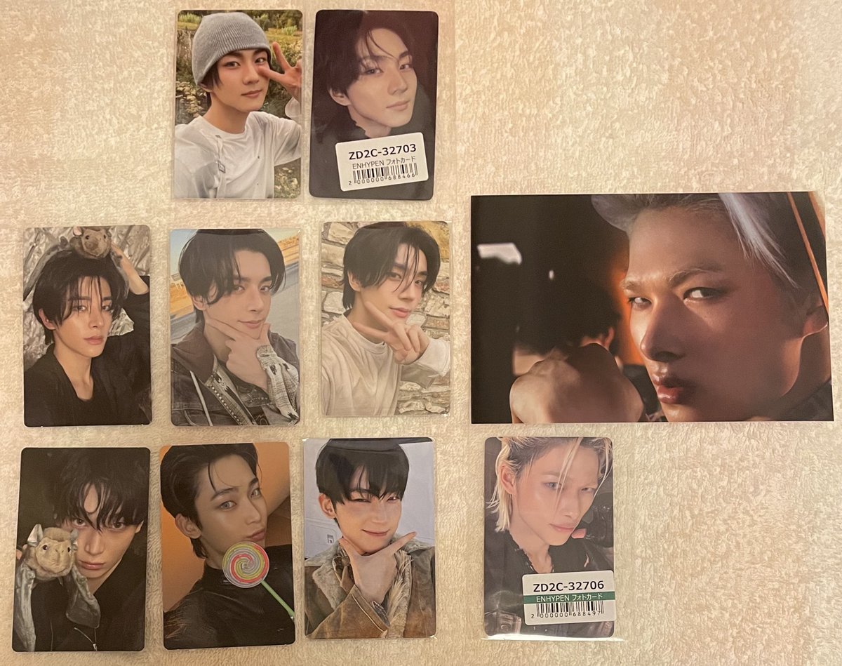 ENHYPEN
THE SIN : VANISH
トレカ ポストカード ポスカ 交換
Weverse  ユニバ ユニバーサル 特典

【譲】
ジョンウォン、ジェイ、
ジェイク、ソヌ、ニキ

【求】
ソンフン

🌟まとめての方優先させていただきます🙇🏻‍♀️
🌟郵送希望です📮