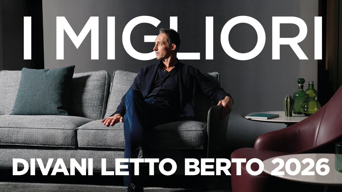 I Migliori Divani Letto 2026: 4 proposte di design Made in Meda by BertO.
🔗youtu.be/egHUCVM7rO0
#miglioridivaniletto2026 #bestsofabeds2026
#interiordesign #madeinmeda <a href="/Filippo_Berto/">Filippo Berto</a>