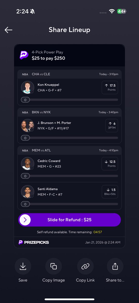 JaeLocks's tweet image. RISE AND SHINE ☀️ 
NBA Prize Picks Play Of The Day
LETS PAY FOR THIS WEEKS GROCERY AND GAS 😈
Got a ton more picks. Comment “Lock” for the 2 man Nuke!
$50 to someone who likes when we cash 💰 
#nba #PrizePicks #lock #POTD