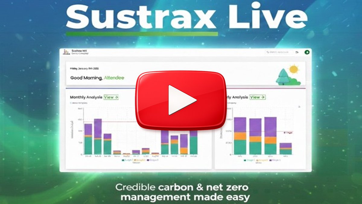 Missed the Net Zero &amp; CO2 Mgt - Sustrax Live event - watch the recording now youtu.be/tYNBLqBg-JU #netzero #sustainability #esgreporting