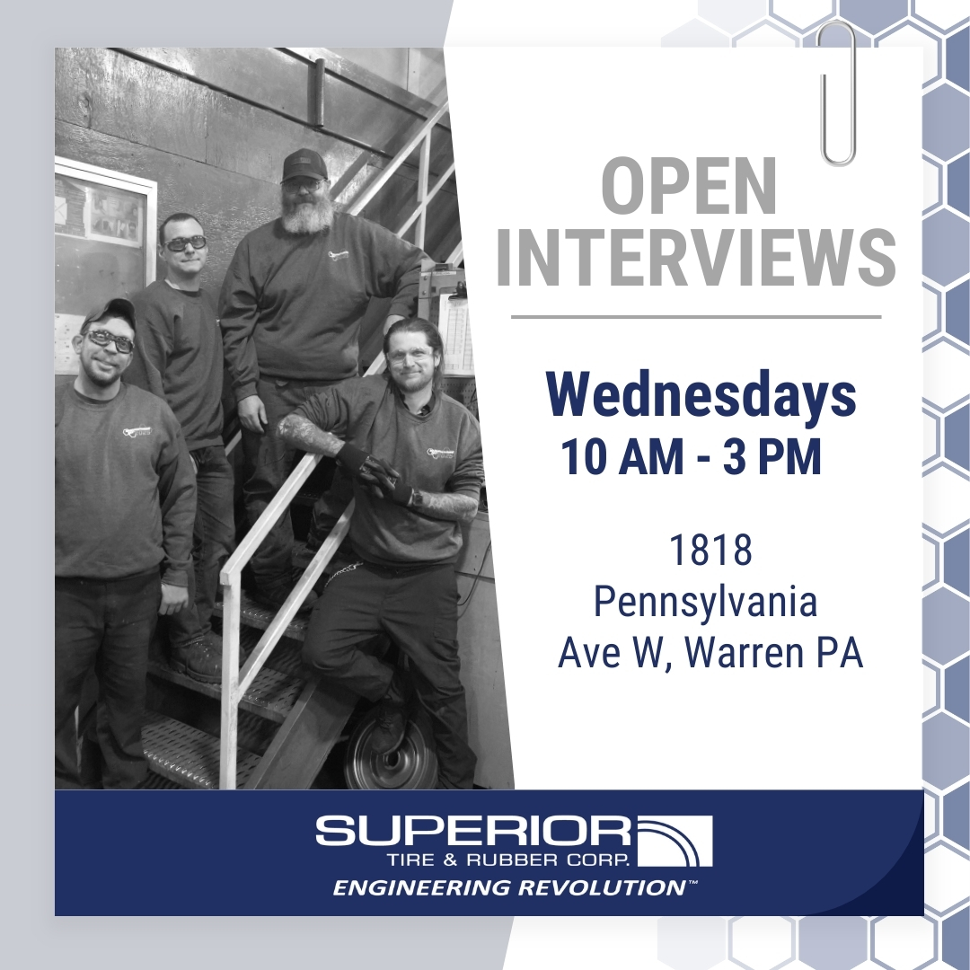 SuperiorTireUSA's tweet image. Join us for open interviews every Wednesday from 10 AM to 3 PM at 1818 Pennsylvania Ave! Bring your resume—we can't wait to meet you! #JoinOurTeam #OpenInterviews