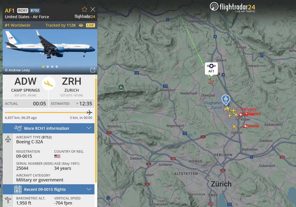 flight radar air force one