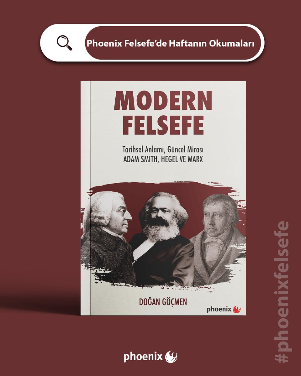 🔍📚 Phoenix Felsefe'de Haftanın Okumaları
 
Felsefeyi yalnızca sonuçlarıyla değil düşüncenin oluşum süreçleri, kavramsal tartışmaları ve toplumsal bağlamları üzerinden ele almaya davet eden bir seçki.
 
Haftanın felsefe okumaları Phoenix’te