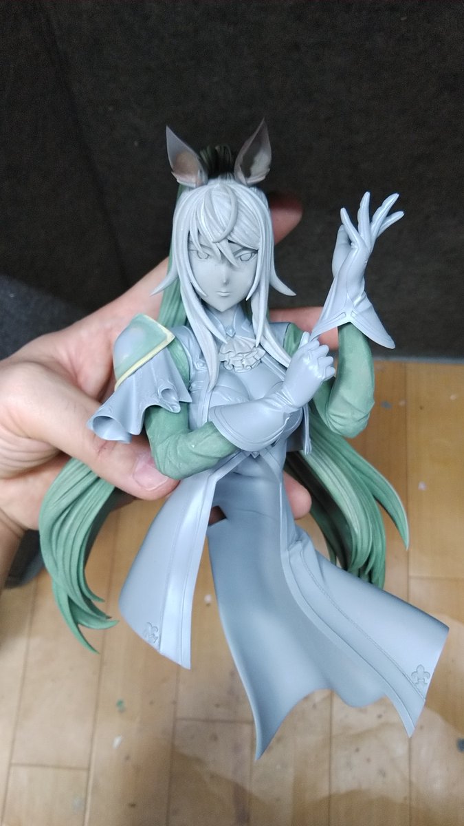 neiji8's tweet photo. 遅くなちゃったけど今日はシンボリクリスエスの誕生日！　なので作り途中の物ですが画像をUP！
大きさは今まで作ったウマ娘と同じ大きさです
お気に召した際はよろ��くお願いします
ブースは5-15-7🙏😁

#WF2026W  #WF2026冬  #ウマ娘 #シンボリクリスエス https://t.co/zzNZKgclY3