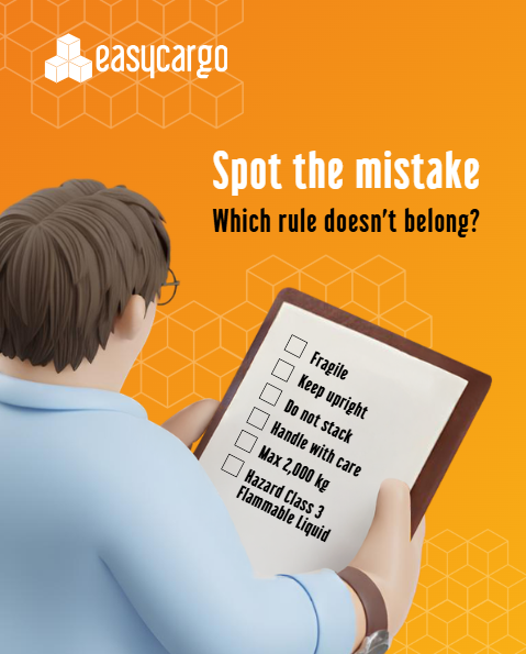 🕵️‍♂️ Logistics Challenge: Can you spot the odd one out?
Only one of these handling rules doesn't fit a standard dry-freight load. Which one would require a completely different vehicle &amp; procedure?
1️⃣ Fragile 
2️⃣ Keep upright 
3️⃣ Do not stack 
4️⃣ Max 2 tonnes
5️⃣ Hazard Class 3 -