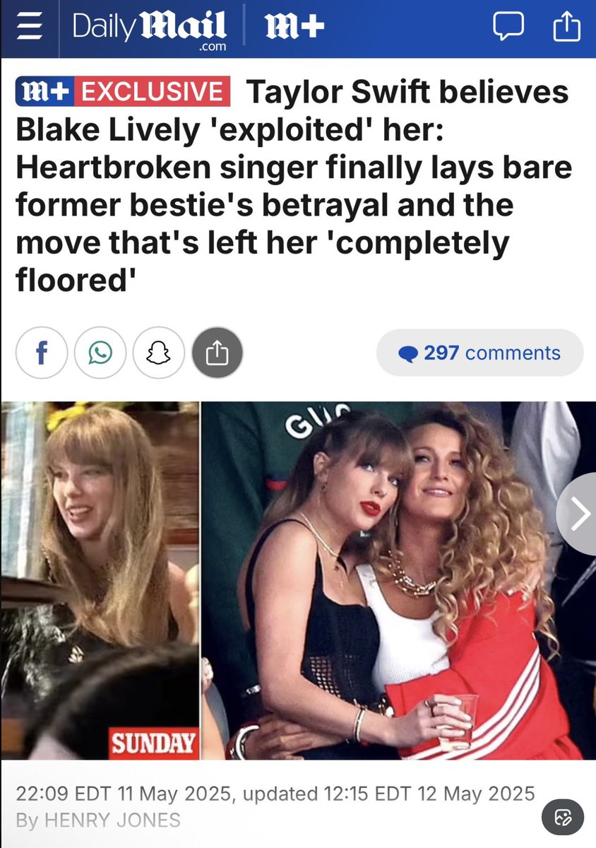 spiritualshift_'s tweet image. 🚨 BREAKING: Taylor Swift Got Caught LYING and the Receipts Expose the Mean Girl Power Play

Taylor Swift brazenly lied to the public and tried to sell the court the same fake story. Newly released court communications blow up her claim that she had "nothing to do" with Justin…