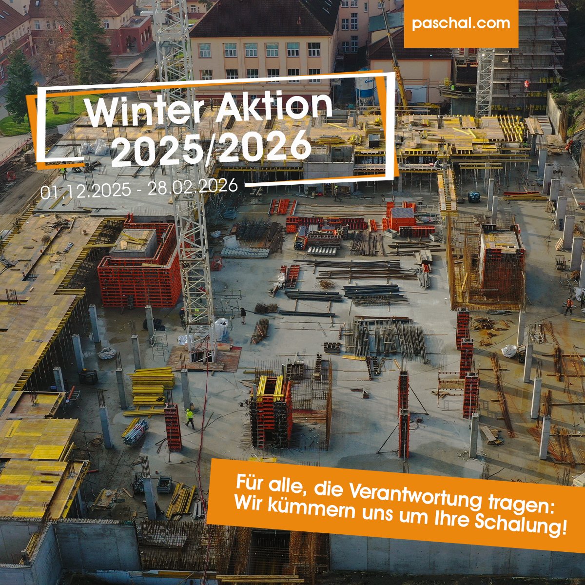 Für alle, die früh raus müssen und spät heimkommen:
PASCHAL kümmert sich um Ihre Schalung.
 ✔️Renovierung
 ✔️Ersatzschalhaut
 🎁Rabatt bis 28.02.2026

#PASCHAL #Winteraktion #Bauleiter #Schalung #Bauprofi