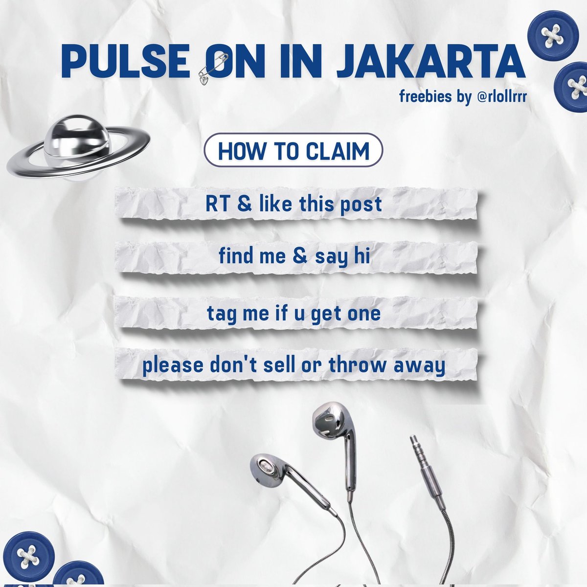 rlollrrr's tweet image. ꕤ Pulse On in Jakarta ꕤ
Freebies by @rlollrrr

📆 26 April 2026
📍Indonesia Arena, GBK

★ like &amp;amp; rt are very appreciated!
★ limited qty
★ trade by dm

See you soon!✨️
#TREASURE #트레저
#PULSEONinJakarta2026
#PULSE_ON_IN_JAKARTA