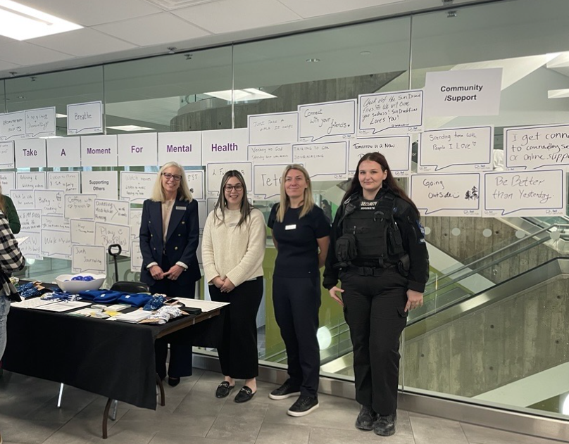 ACssem's tweet photo. Let’s keep the conversation going! 💬 The Security Services team is hanging out in the DARE District for #BellLetsTalk. Whether you need a resource, a safe walk, or just want to know how we support student wellness, come say hi! https://t.co/AYNLYzkPJu
