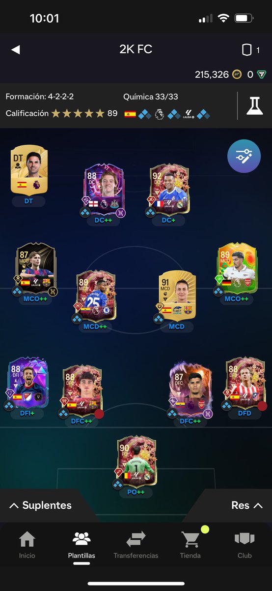 Emlyn2000's tweet photo. @TeamDUXGaming Buenaaas, actualmente mi dupla de delanteros es casi que inamovible. Quien quiero cambiar es Putellas y/o Jordi Alba. 

Recomendaciones? Tengo 215 K https://t.co/zzh7yAO32b