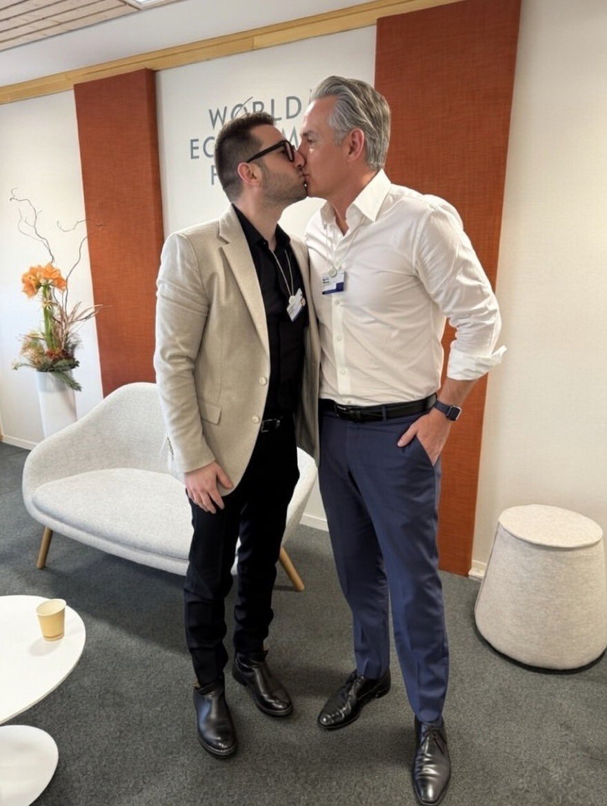 <a href="/GavinNewsom/">Gavin Newsom</a> at his honey moon with his sugar daddy <a href="/AlexanderSoros/">Alex Soros</a>