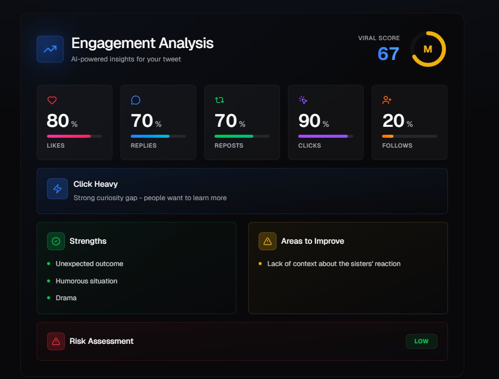 I’m feeding it years of personal X experience, not just the algorithm, into XtraViral.com.

Working on formatting, human tone, emoji logic, and even visual/graphic analysis.

Best use right now: analysis + output.

Always add a final human touches just like any AI.