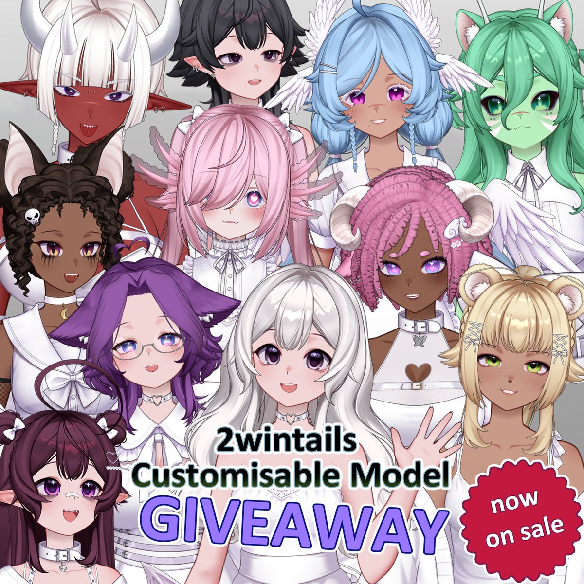 2wintails's tweet image. Now that the model is released, lets do a giveaway!
Rules:
- must be following
- retweet and comment your fav model feature/hairstyle/ears
- 3 winners get a free model key!
- ends Jan 31