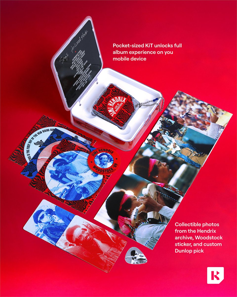SPIN's tweet photo. Live At Woodstock by Jimi Hendrix is now available as a KiTalbum. Featuring 16 live recordings from his 1969 set, this collectible pairs physical keepsakes with a digital experience including film, photos, lyrics, credits, and more. #partner

Shop here: https://t.co/SHZAfvzw6B https://t.co/zwj3VTNaND