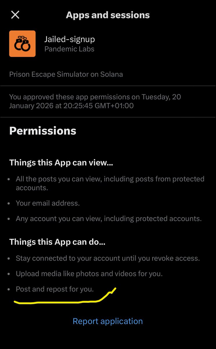 oleeeeeee_'s tweet image. NOT KIDDING!!!

 This app can literally
 “post and repost for you!” 

Always review permissions ‼️