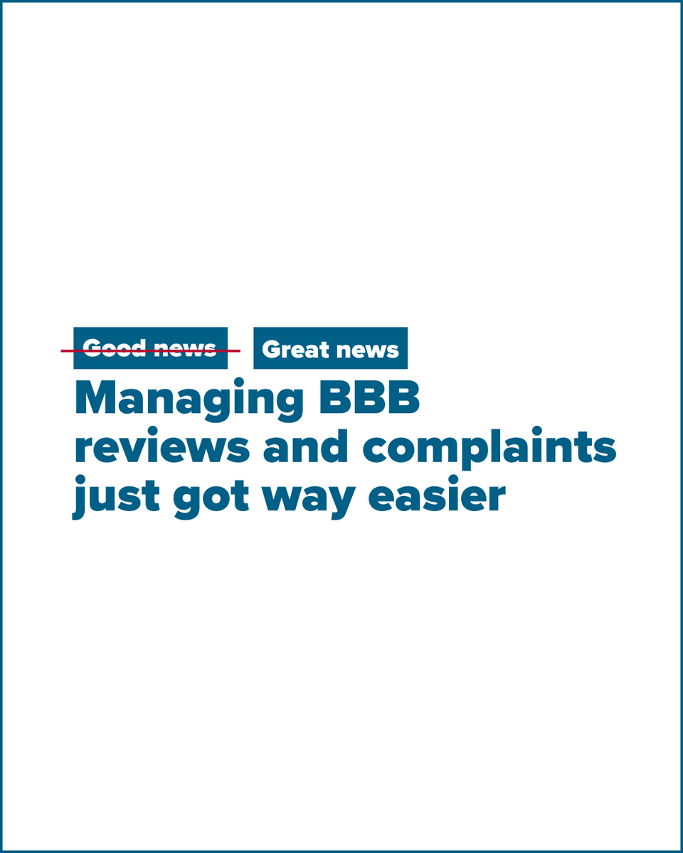 BBBAkronOhio's tweet photo. By signing up for a free account on the BBB Consumer Portal, you unlock many features that make managing your interactions with THE BBB and businesses more convenient and secure.
#BusinessReviews #BusinessComplaints https://t.co/jmG5N6LlQ3
