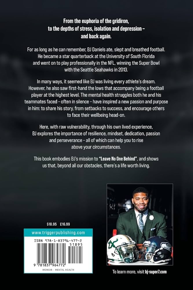 BJDANIELS10's tweet photo. 😎WOW! My book as been in rotation on Amazon for more than a YEAR!

From the euphoria of the gridiron, to stress, isolation and depression – and back again.
I ate, slept and breathed football. From @USFFootball  to winning the Super Bowl  @Seahawks https://t.co/o2MYlPUZlw