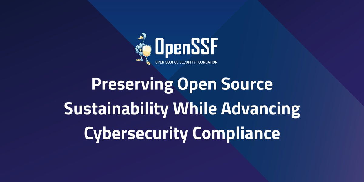 OpenSSF tweet media