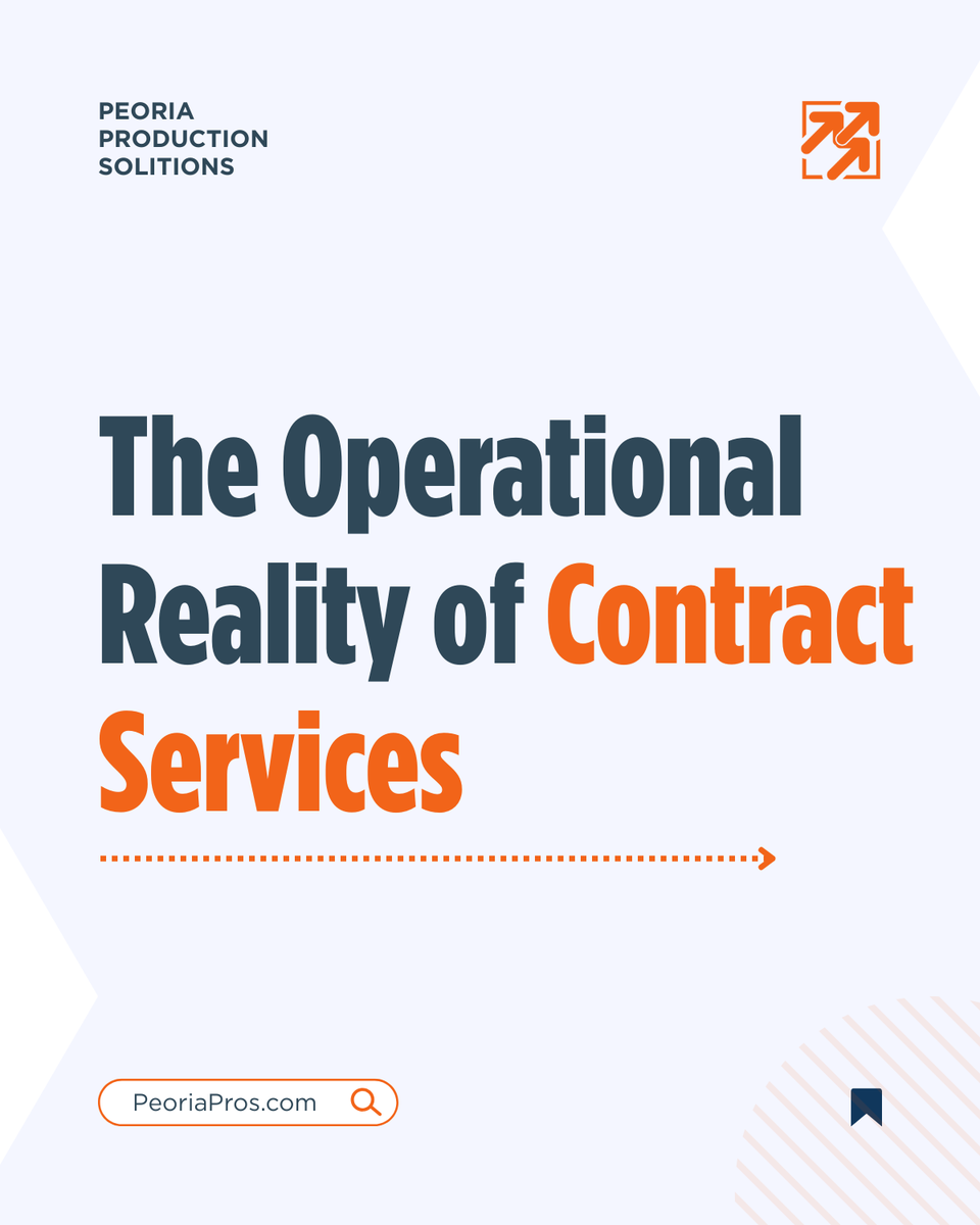 PeoriaPPS's tweet photo. Outsourcing within manufacturing has evolved well beyond a short term capacity solution. Today, contract assembly, manufacturing, and packaging are integral to how organizations manage labor risk, protect quality, and maintain operational continuity. https://t.co/jw9BmU5UVs