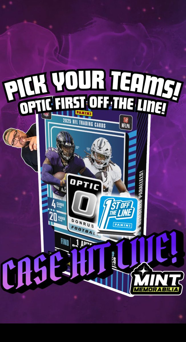 chi_mintmem's tweet photo. LIVE TONIGHT ON EBAY LIVE!!!! CASE HIT IS STILL LIVE!! PICK YOUR TEAMS NOW! SEE YOU SOON! https://t.co/mf0r9cjZHR https://t.co/7gzmvsXClG