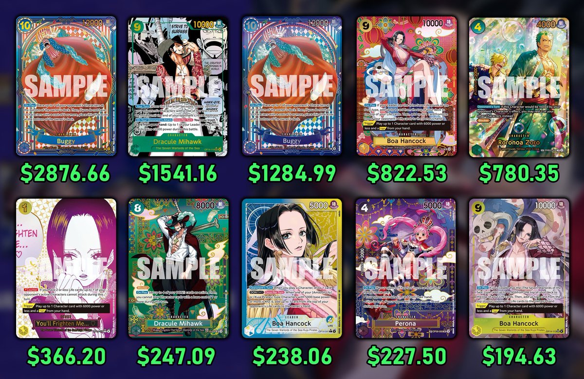 Top 10 Cards from the OP14-EB04 The Azure Sea’s Seven set!
