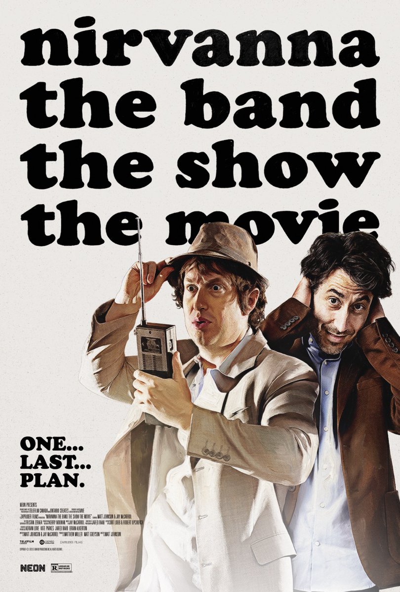 neonrated's tweet image. NIRVANNA THE BAND THE SHOW THE MOVIE. The Poster. In theaters February 13th.