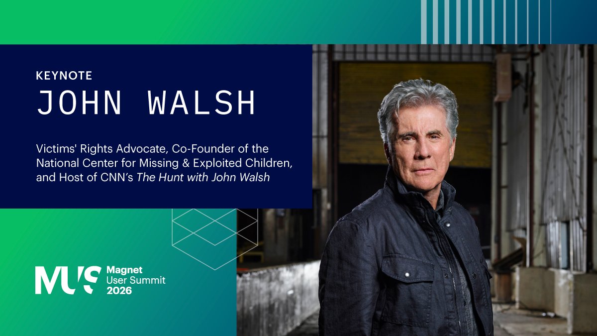 We’re thrilled to announce our keynote speaker for #MUS2026: <a href="/NCMEC/">National Center for Missing & Exploited Children</a> co-founder and victims’ rights advocate, <a href="/john_walsh/">John Walsh</a>! Join us to hear John share the story of how he channeled the most painful event of his life into a mission with incredible impact: ow.ly/sOql50Y0KnC.