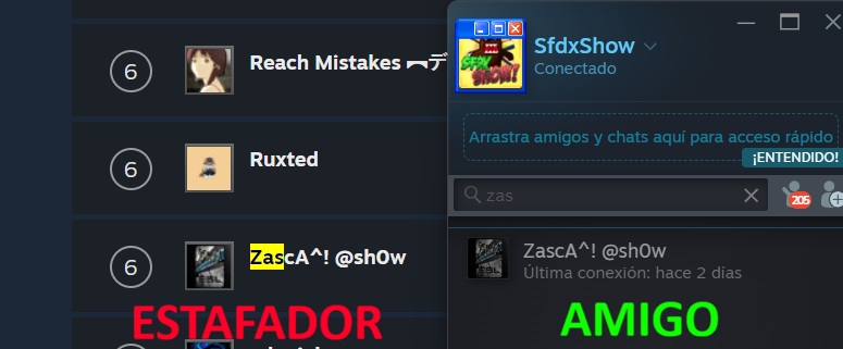 sfdxpro's tweet image. ⚠️ Si tienes cuenta de Steam, mucho ojo ⚠️

Nueva técnica de estafa masiva 👇

Te envían una solicitud de amistad haciéndose pasar por un amigo que ya tienes añadido para engañarte y robarte la cuenta.

🔁 Comparte para que no pille desprevenido a nadie.
