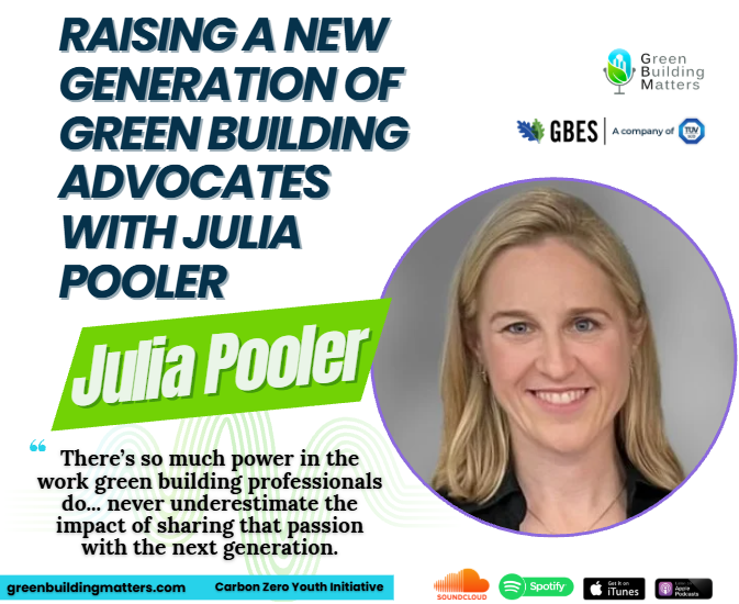 CharlieCichetti's tweet photo. This episode shines a light on how youth advocacy and sustainability education are creating ripple effects in the green building world.

Julia Pooler shares how empowering children with the right tools and mindset today can shape the carbon-zero leaders of tomorrow. https://t.co/iXv1gIqEGs