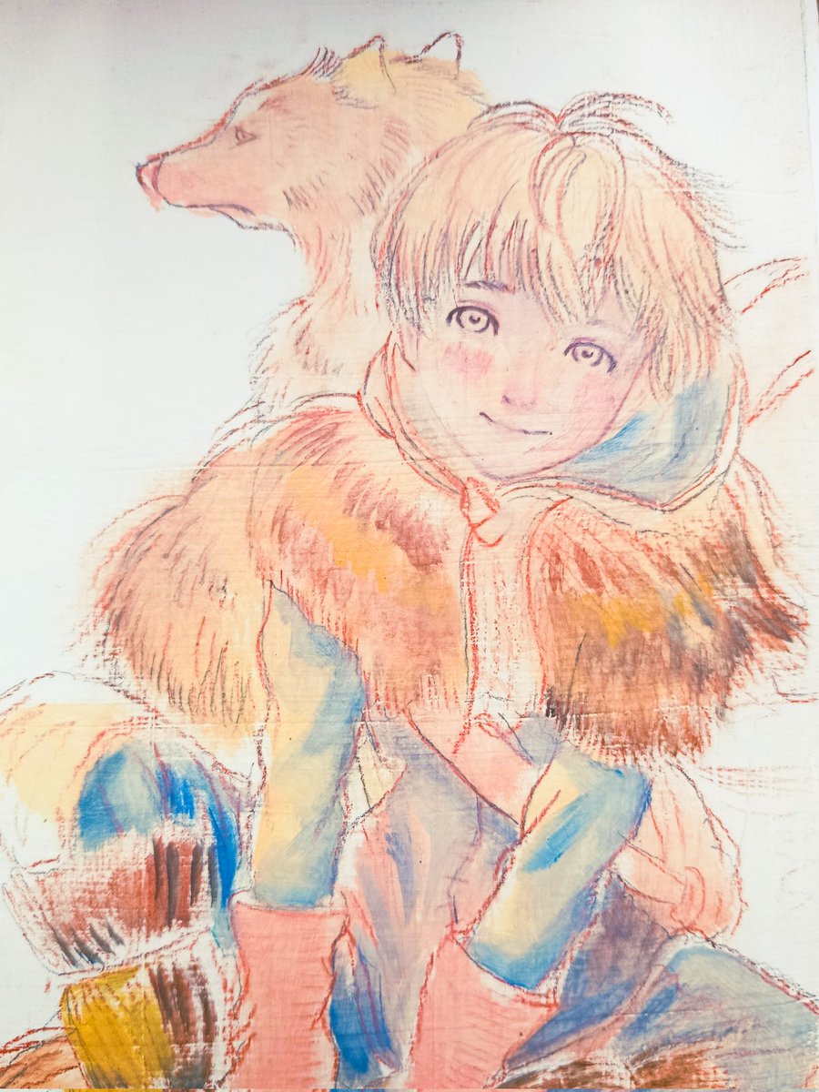 Trabajando en esta pintura al óleo de fushi del anime #fumetsunoanatae #toyoureternity #fanart #anime #oilpainting #traditionalart