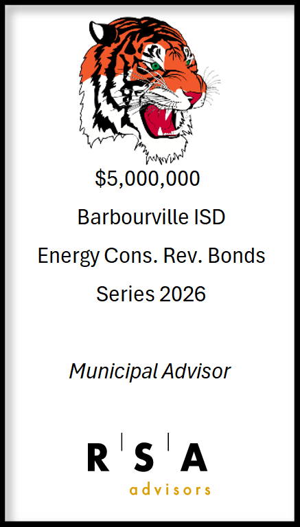 RSA_Advisors's tweet photo. RSA completed a successful bond sale today for Barbourville Independent Schools. It was a pleasure working with the district and we look forward to future projects! https://t.co/jFEcClXcVe