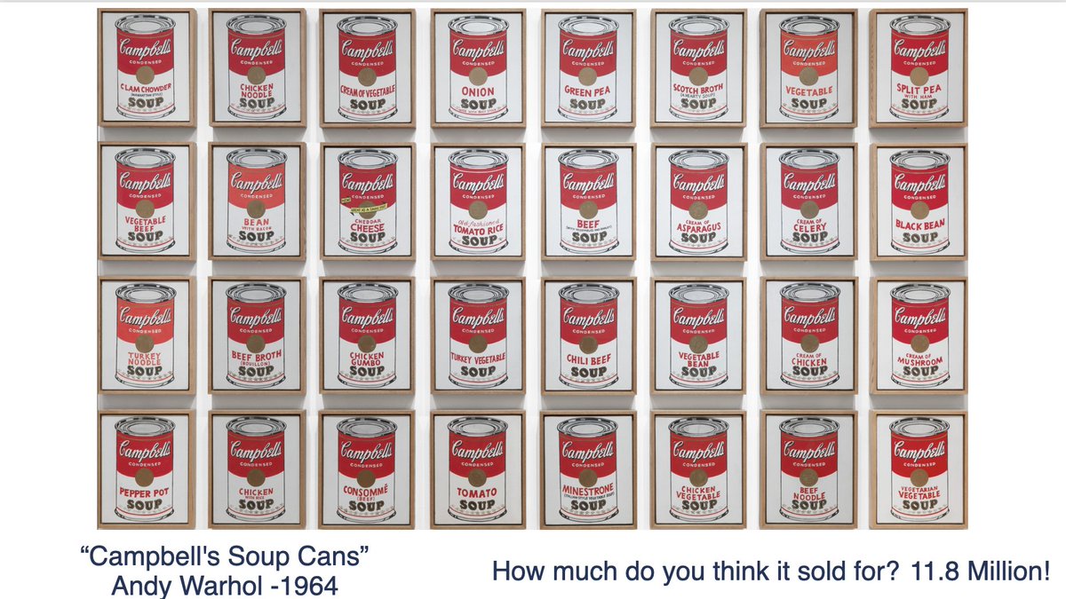 CUpton0's tweet photo. The Andy Warhol inspired can art display is up! Each student created their own limited edition soup flavor, which they designed their can to represent.
This aligns with the 12th Annual Superintendent's Souper Bowl.

@BurkeCoSchools @MVESbobcats
#ignitelearningbcps #allinBCPS https://t.co/gcHh6L5Jtw